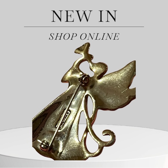 Elegant Gold Brooch Set with Pearls - Picture 9 of 14